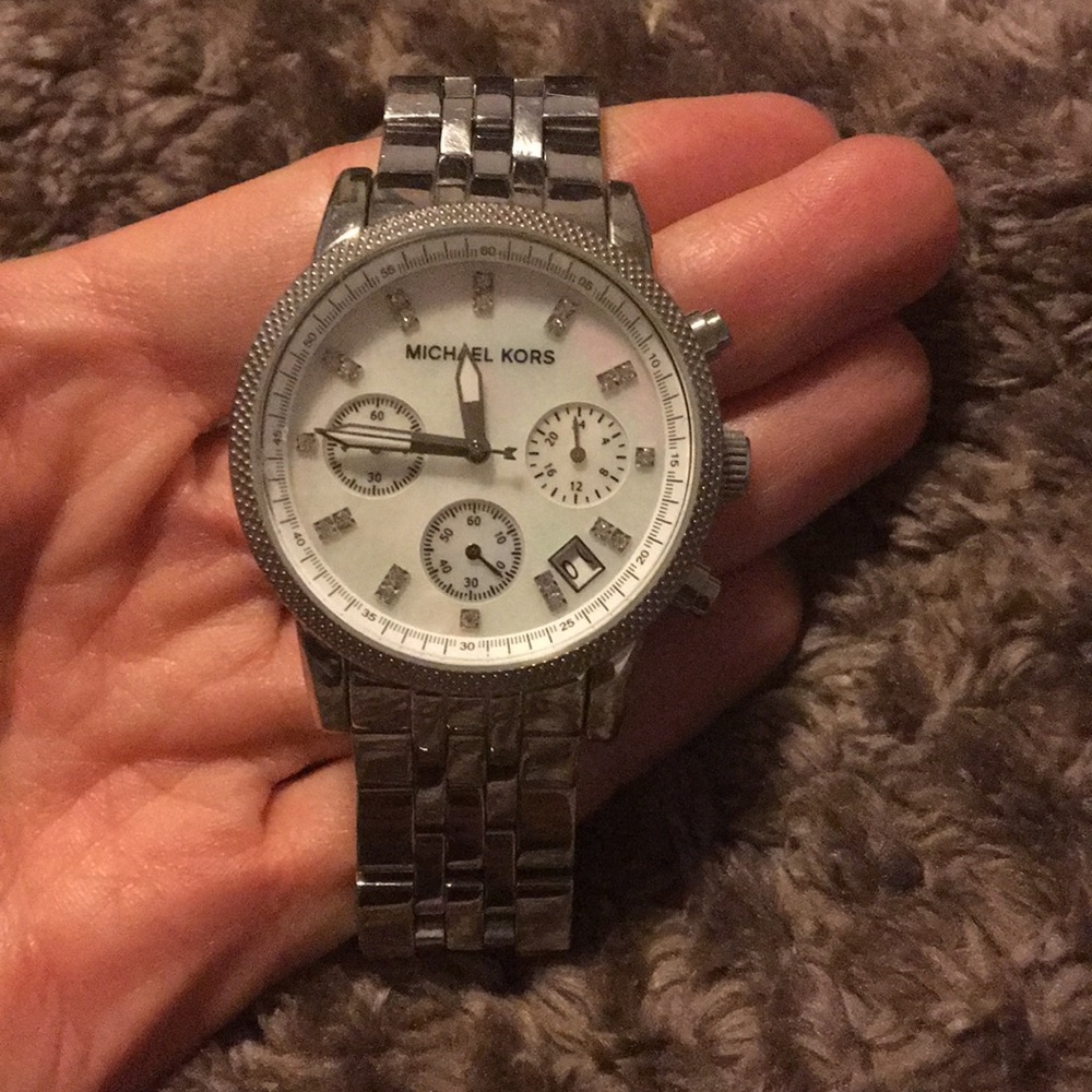 Michael Kors mother of pearl watch